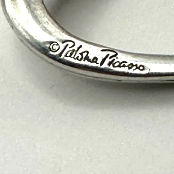 Tiffany & Co Paloma Picasso Silver Tenderness Double Heart Necklace - Picture 9 of 12
